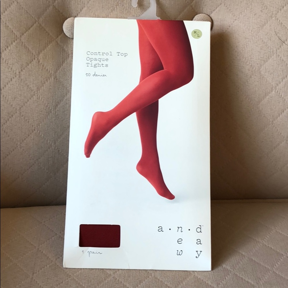 Control top tights size medium/large